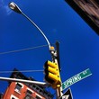 traffic light on spring street traffic light on spring street