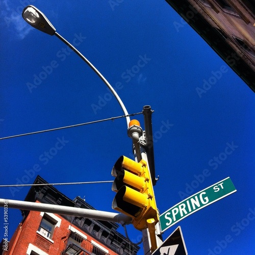 Colección Instant: traffic light on spring street traffic light on spring street