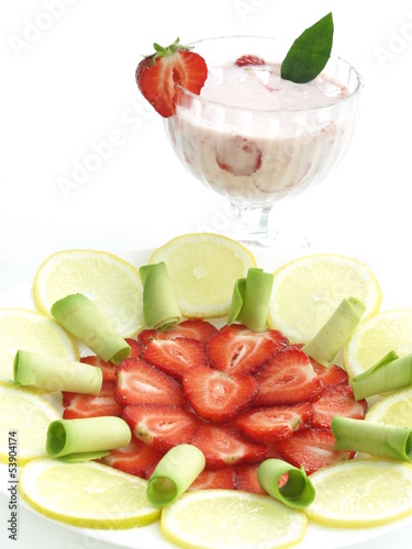 Photo: Cocktail and fruits Cocktail and fruits