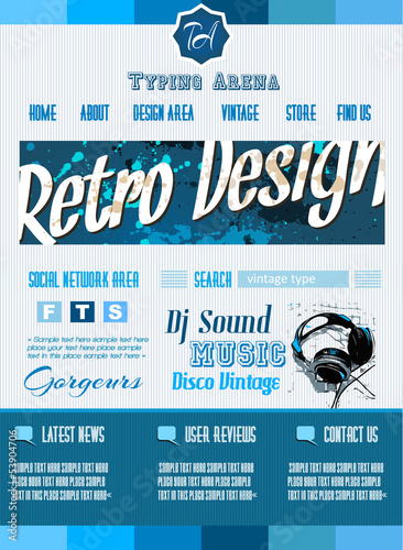 Vector: Vintage retro page template for a variety of purposes: Vintage retro page template for a variety of purposes: