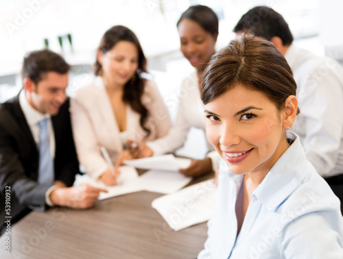 Photo: Business woman at the office Business woman at the office