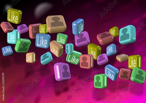 Illustration: Social network space Social network space