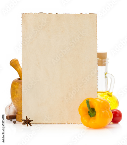 Photo: food ingredients and spices food ingredients and spices