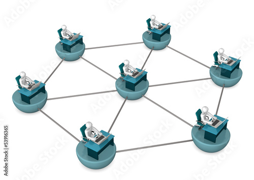 Illustration: Networked Employees Networked Employees