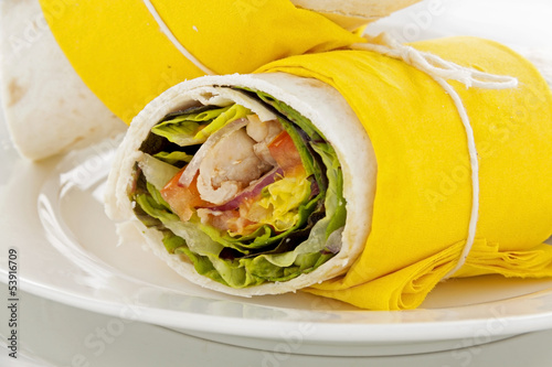 Photo: Spicy Chicken Wraps Spicy Chicken Wraps