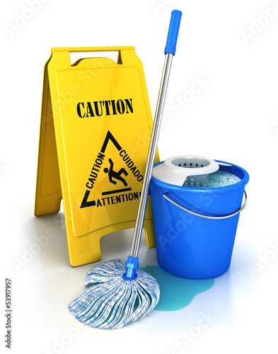 Illustration: 3d cleaning equipment 3d cleaning equipment