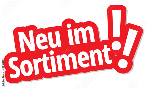 Vector: Neu im Sortiment! Neu im Sortiment!
