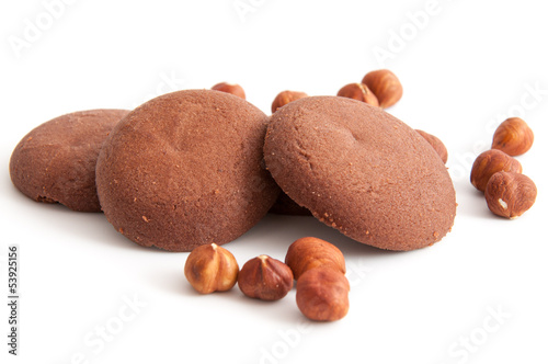 Photo: Haselnussplätzchen und Haselnüsse Haselnussplätzchen und Haselnüsse