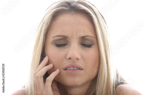 Photo: Model Released. Young Woman with Toothache Model Released. Young Woman with Toothache