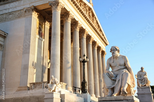 Photo: The Austrian Parliament in Vienna, Austria The Austrian Parliament in Vienna, Austria