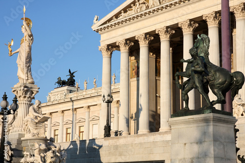 Photo: The Austrian Parliament in Vienna, Austria The Austrian Parliament in Vienna, Austria