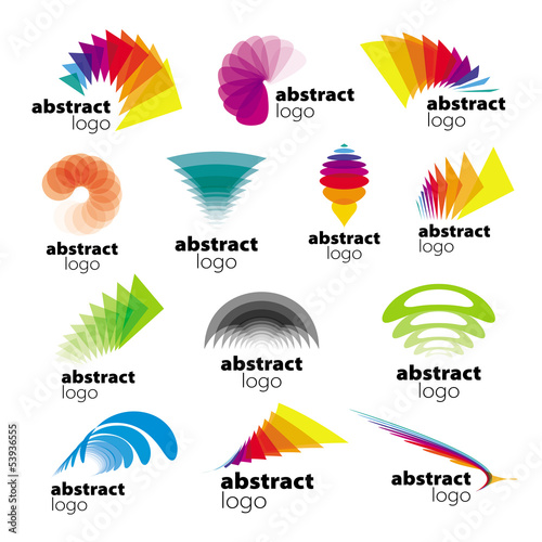 Vector: vector collection of abstract logos range vector collection of abstract logos range