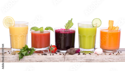Photo: Vegetable juice variety Vegetable juice variety