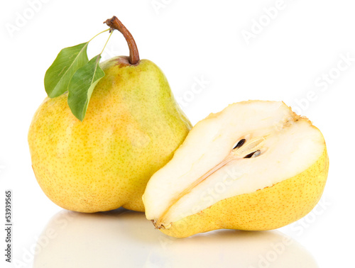 Photo: Juicy pears isolated on white Juicy pears isolated on white