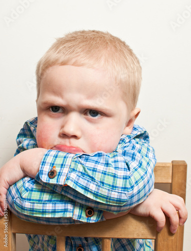 Photo: Sad little boy Sad little boy