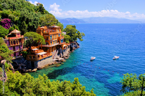  Luxury homes along the Italian coast at Portofino