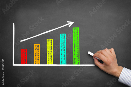 Photo: Blackboard with Chart Blackboard with Chart