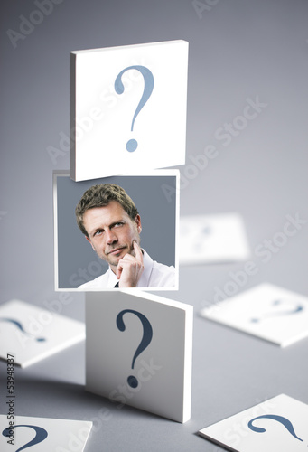 Photo: Thoughtful man Thoughtful man