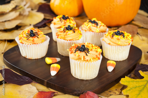Photo: Halloween Cupcakes with Candy Corns Halloween Cupcakes with Candy Corns