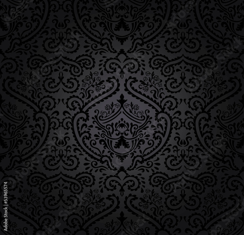 Vector: Seamless vintage wallpaper. Seamless vintage wallpaper.