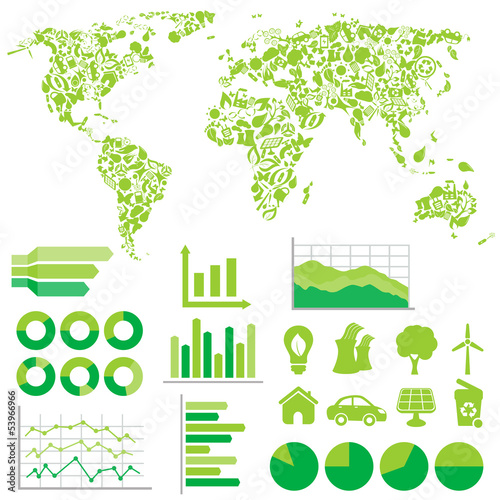 Vector: Ecology and environment infographics Ecology and environment infographics