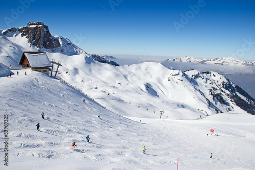 Photo: Skiing slope Skiing slope