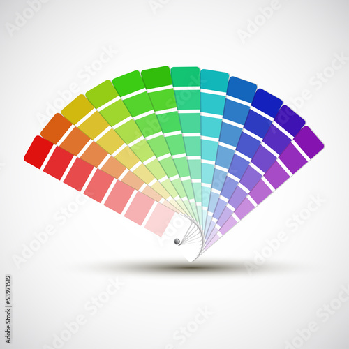 Vector: Color palette isolated on white background, color vector samples Color palette isolated on white background, color vector samples