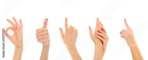 Photo: Hand on white backgroud Hand on white backgroud