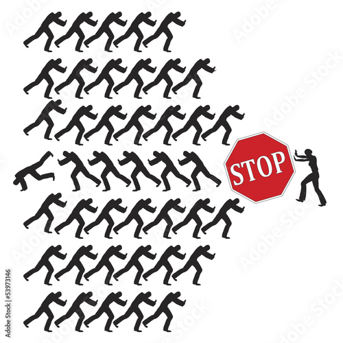 Illustration: Woman fighting in a male dominated world Woman fighting in a male dominated world