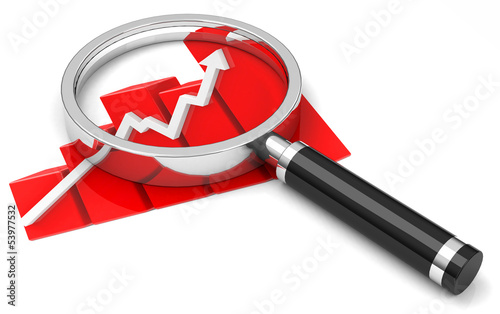 Illustration: Die Analyse der Statistik Die Analyse der Statistik
