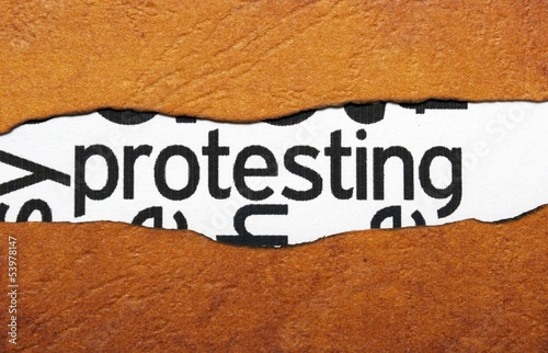 Photo: Protest concept Protest concept