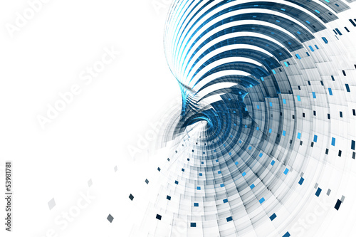 Illustration: Blue abstract background Blue abstract background