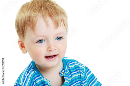 Photo: boy on white background boy on white background