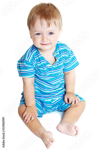 Photo: boy on white background boy on white background