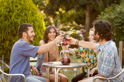 Photo: Group of friends having a toast Group of friends having a toast