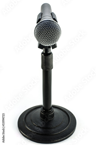 Photo: microphone isolated on white background microphone isolated on white background
