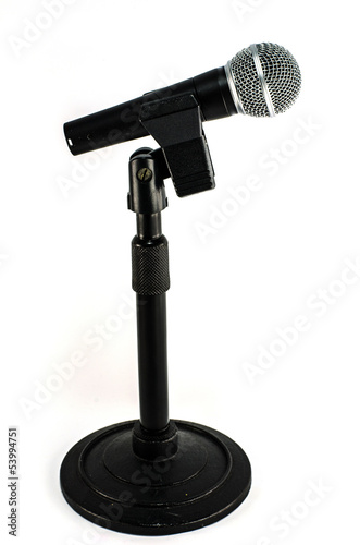 Photo: microphone isolated on white background microphone isolated on white background