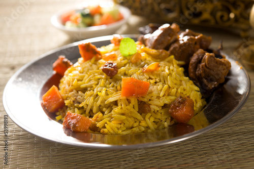 Photo: arab rice, ramadan foods in middle east usually served with tand arab rice, ramadan foods in middle east usually served with tand