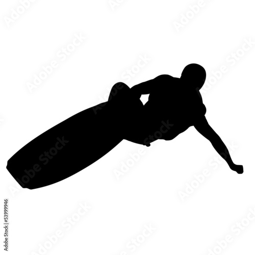 Vector: Surfer Vektor Silhouette Surfer Vektor Silhouette