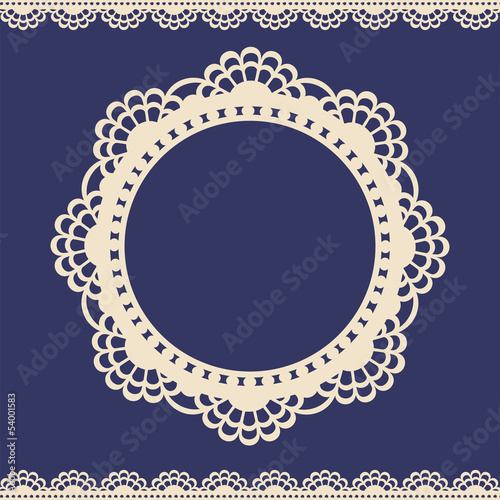 Vector: Lace vintage label Lace vintage label