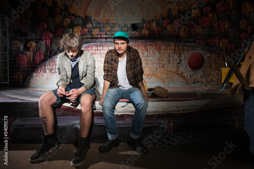 Photo: Two Bored Youth Two Bored Youth