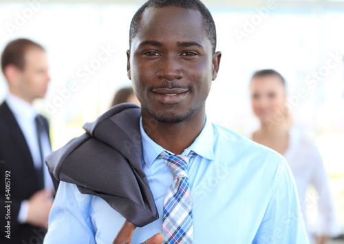 Photo: Portrait of an handsome black businessman Portrait of an handsome black businessman