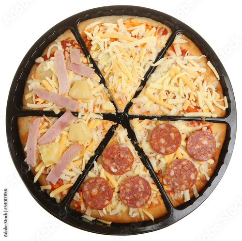 Photo: Mixed Pizza Slices, Uncooked in Packaging Mixed Pizza Slices, Uncooked in Packaging