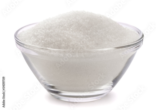 Photo: Sugar in glass bowl Sugar in glass bowl