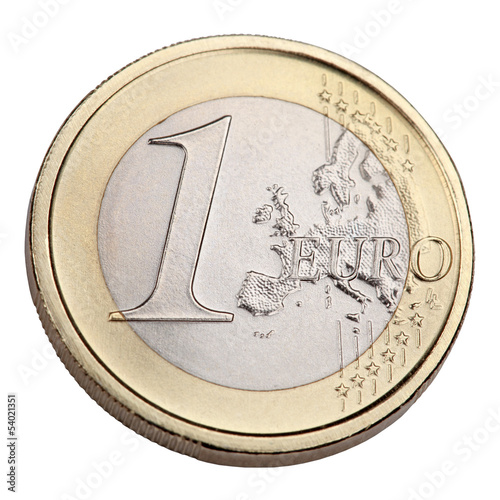 Photo: Ein Euro Münze Ein Euro Münze