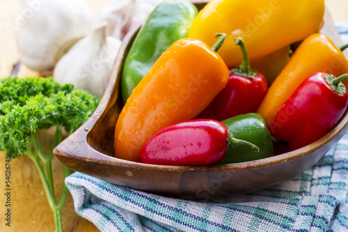 Photo: fresh vegetables on the table fresh vegetables on the table
