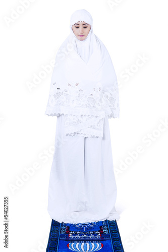 Photo: Muslim woman praying Muslim woman praying