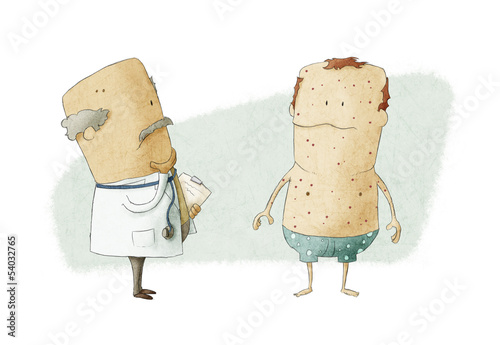 Illustration: Doctor and patient Doctor and patient