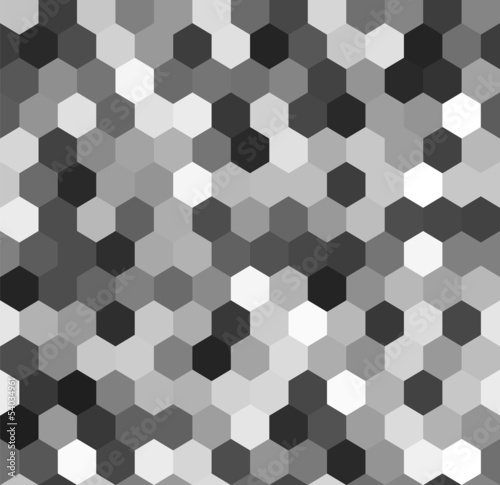 Vector: Hexagon seamless pattern in shades of grey, vector Hexagon seamless pattern in shades of grey, vector