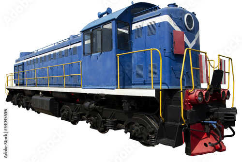 Photo: blue locomotive blue locomotive